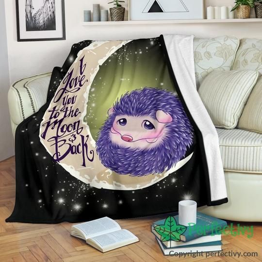 Hedgehog Sherpa Fleece Blanket