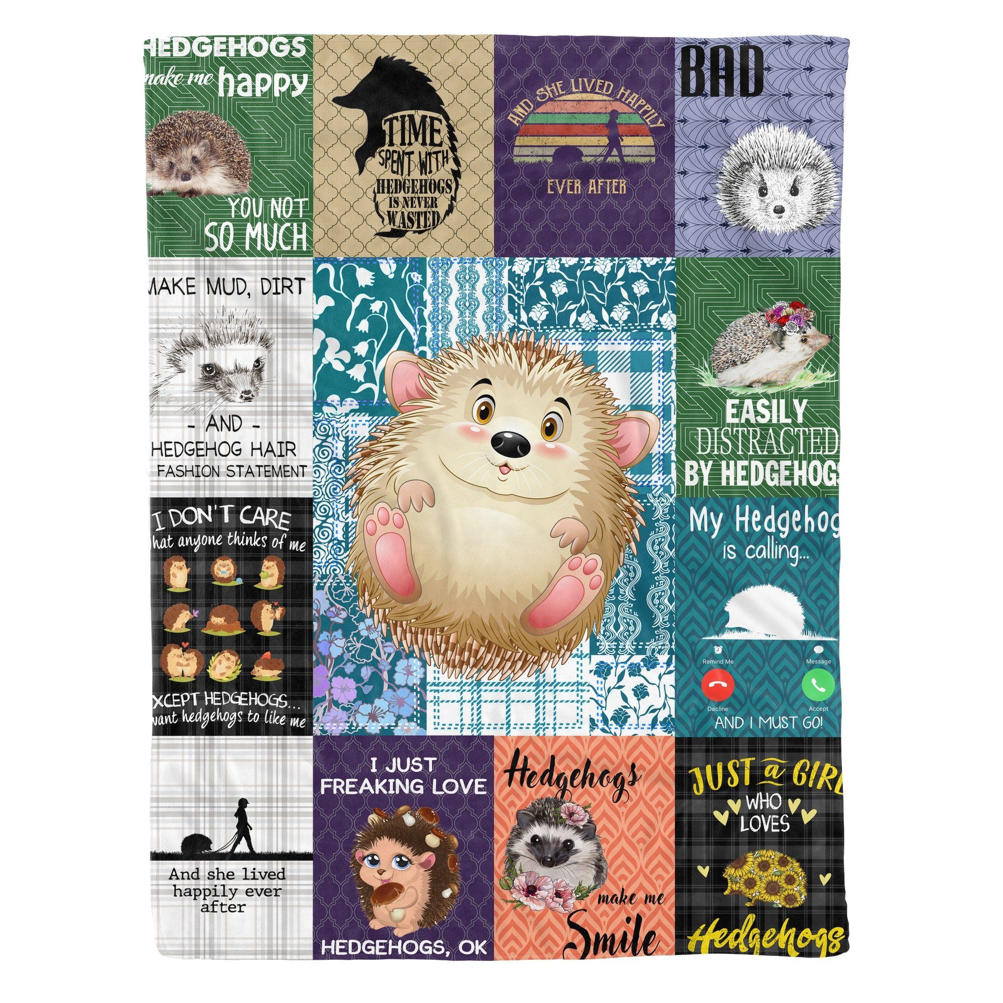 Hedgehog Fleece Blanket
