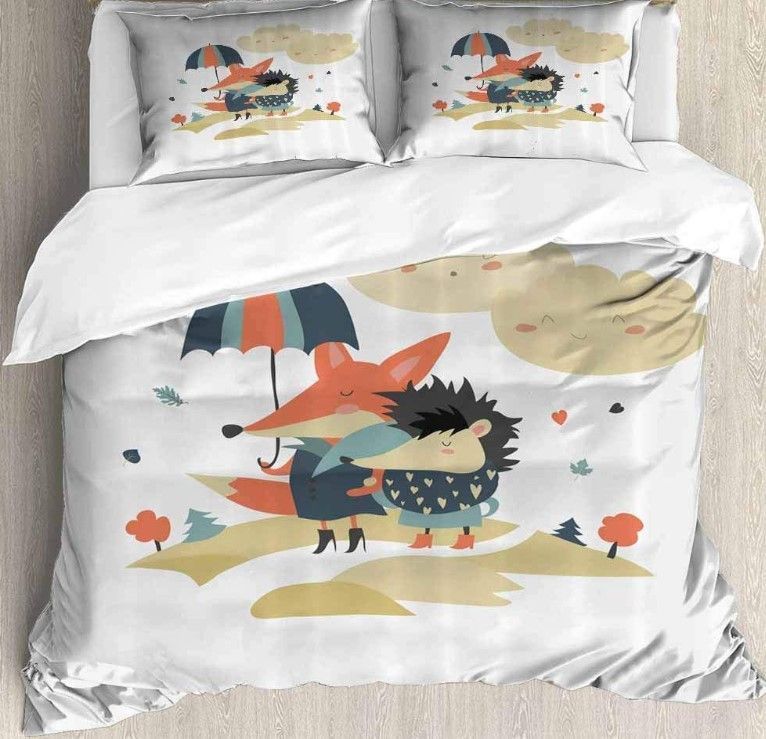 Hedgehog Fox Bedding Set