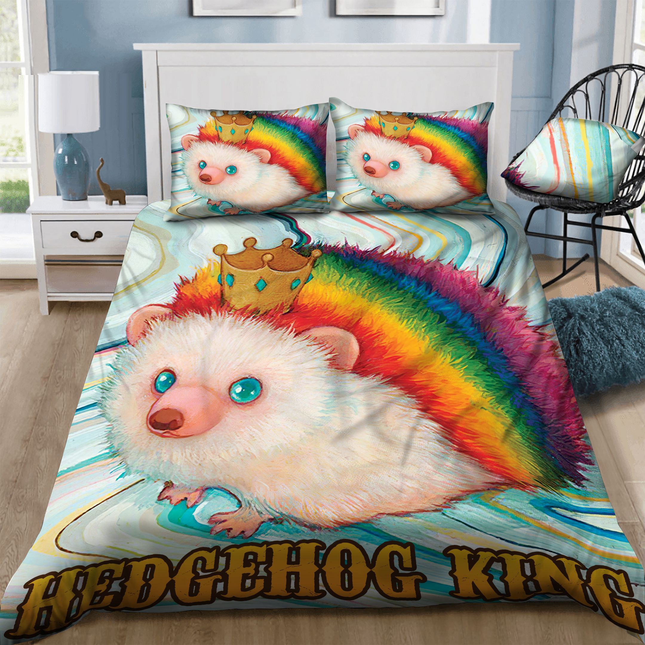 Hedgehog King Bedding Set