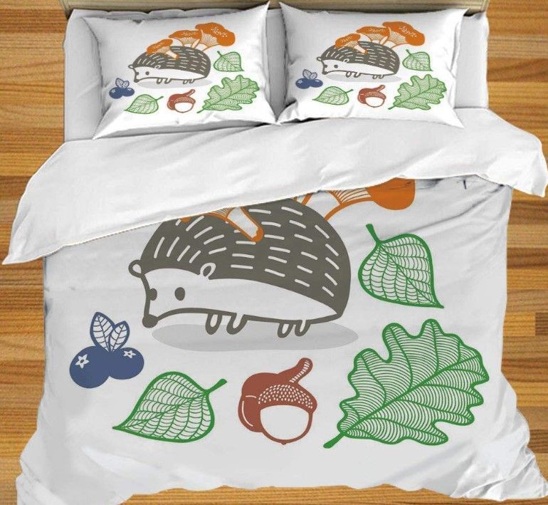 Hedgehog Leaf Bedding Set