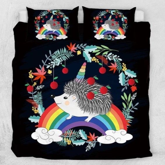 Hedgehog Unicorn Bedding Set