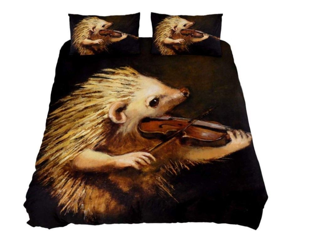 Hedgehog Violin Bedding Set