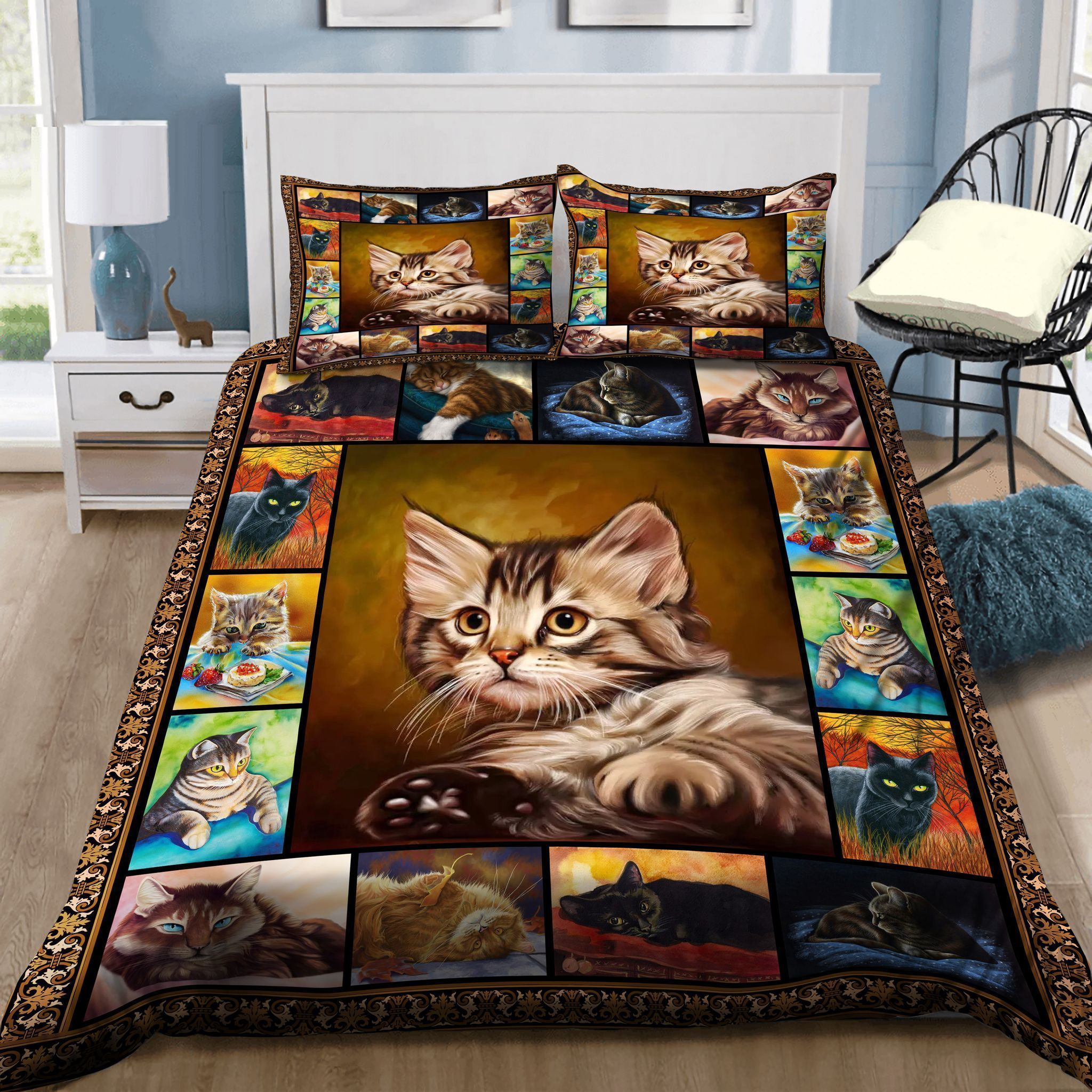Hello Beauty Cat Bedding Set