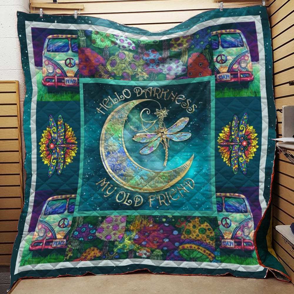 Hello Darkness My Old Friend Hippie Quilt Blanket Dhc191257Vt
