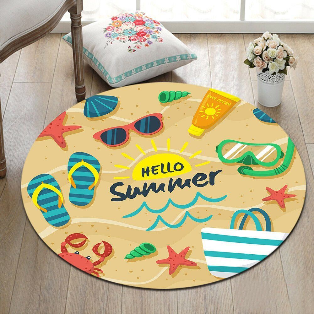 Hello Summer Round Carpet