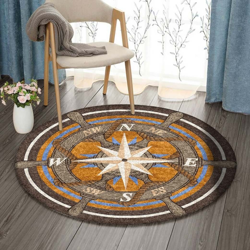 Helm Ship Round Carpet