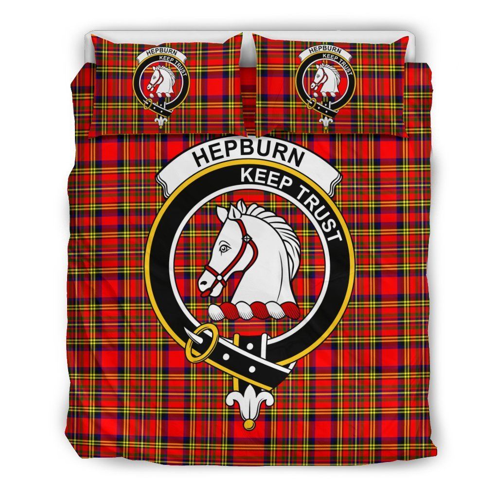 Hepburn Clan Badge Tartan Bedding Set