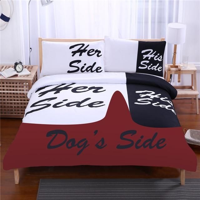 Her Side Couple Bedding Set