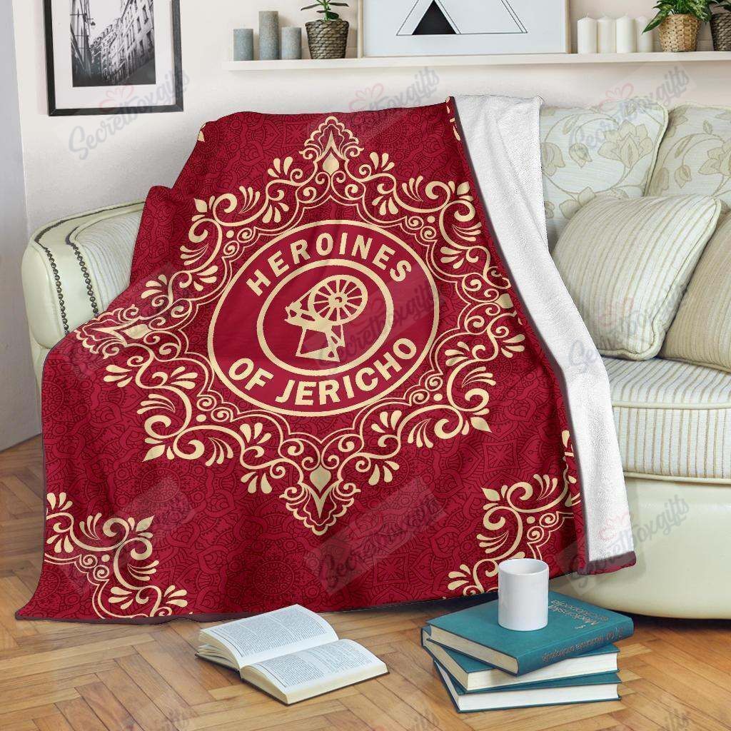Heroines Of Jericho Red Fleece Blanket