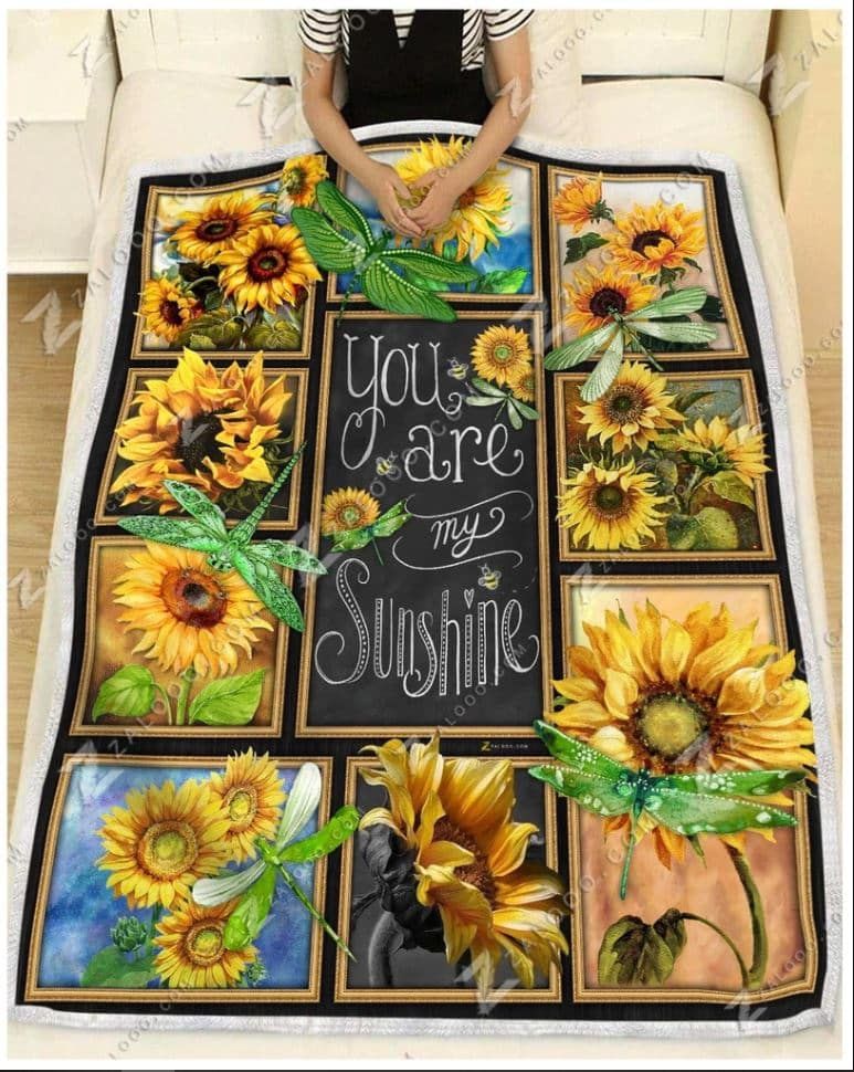 Hha2110 Dragonfly Dragonfly With Sunflower Quilt Christmas Gift Dhc16122802Dd