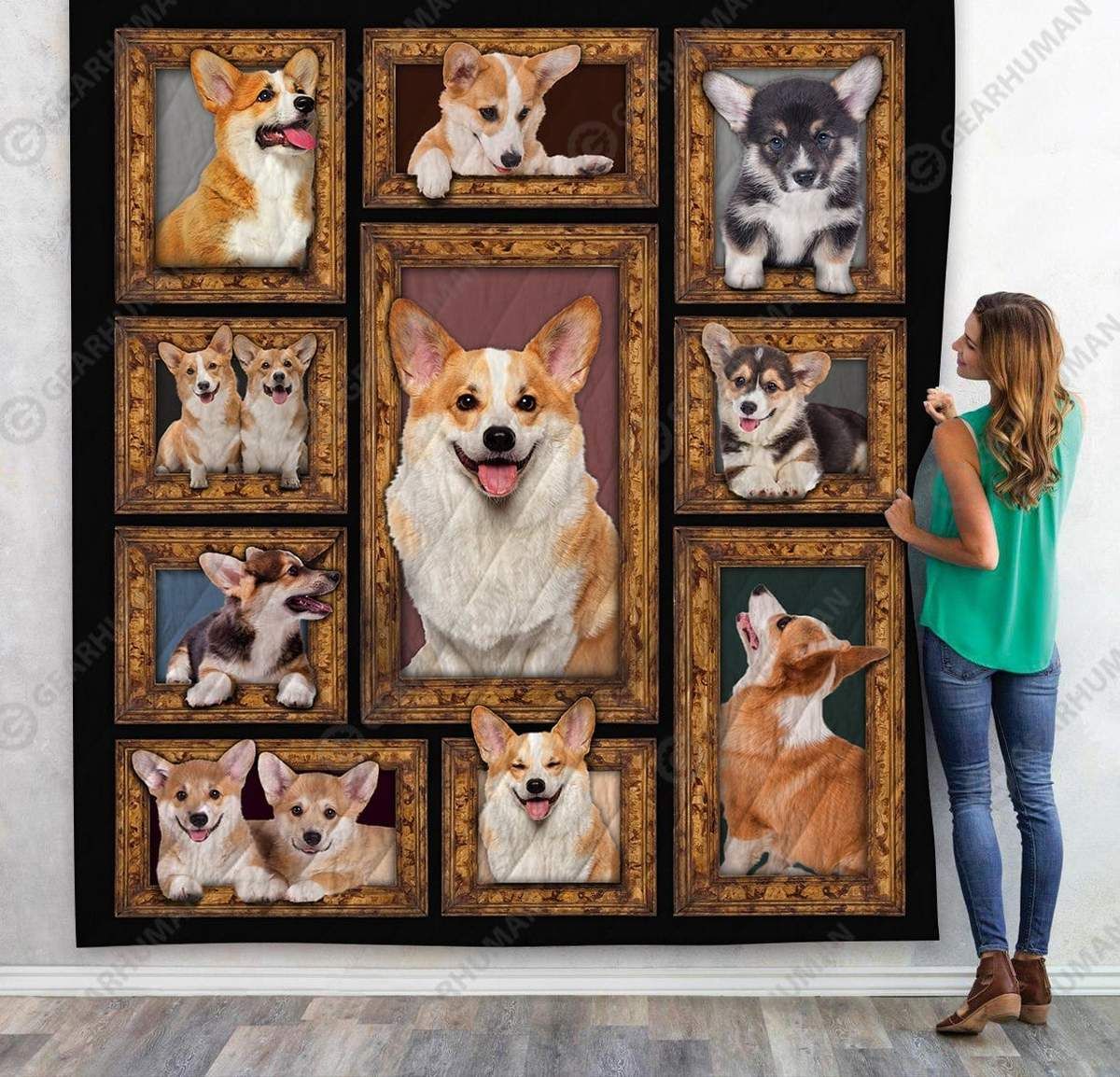 Hha2609 Corgi Sicko Mood Quilt Dhc16123148Dd