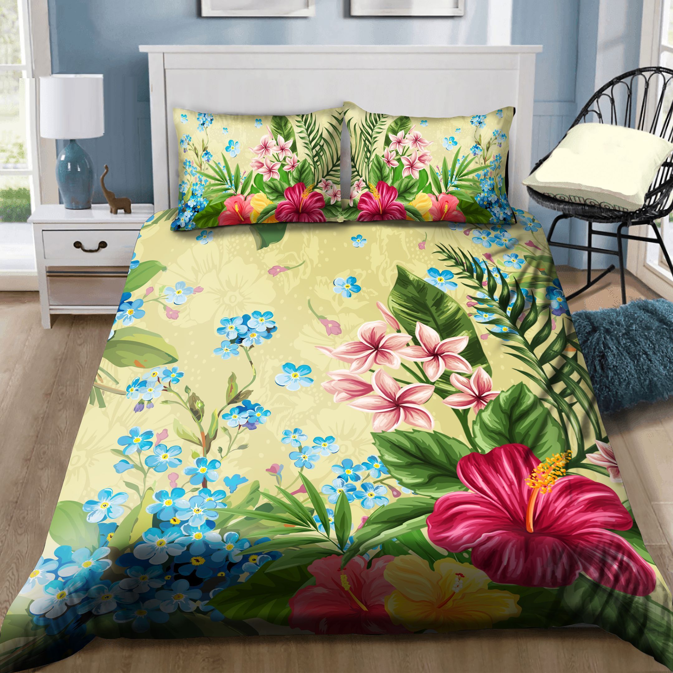 Hibiscus Flower Bedding Set