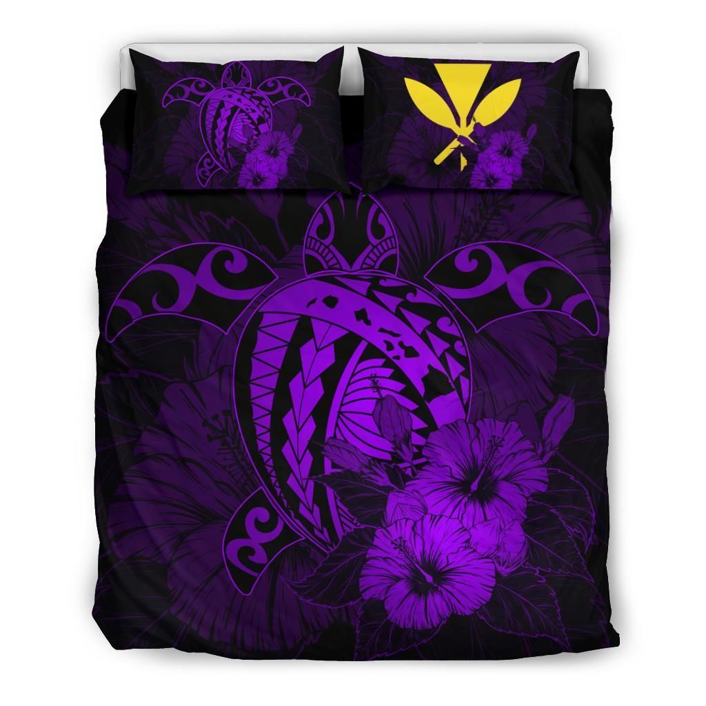 Hibiscus Kanaka Polynesian Harold Turtle Bedding Set