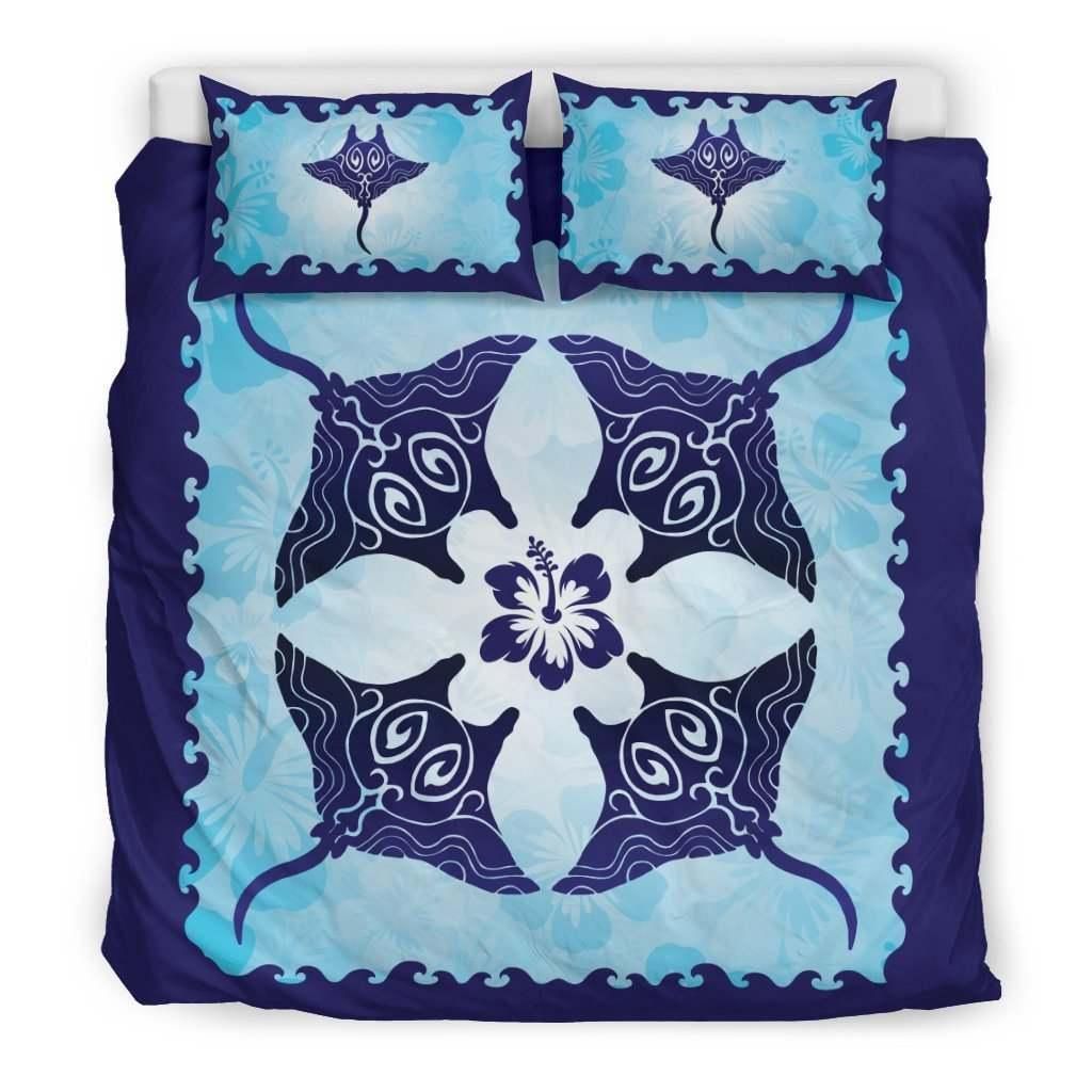 Hibiscus Manta Fish Bedding Set