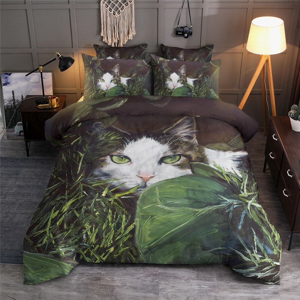 Hiding Cat Bedding Set