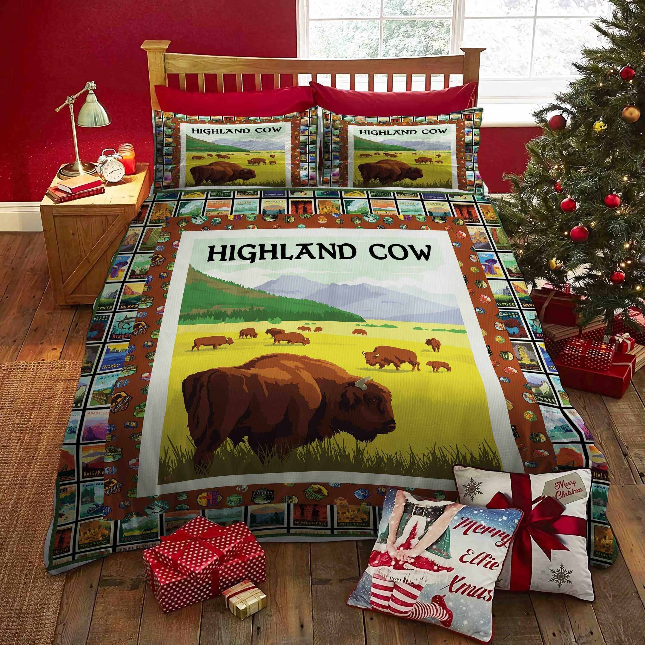Highland Cow Bedding Set
