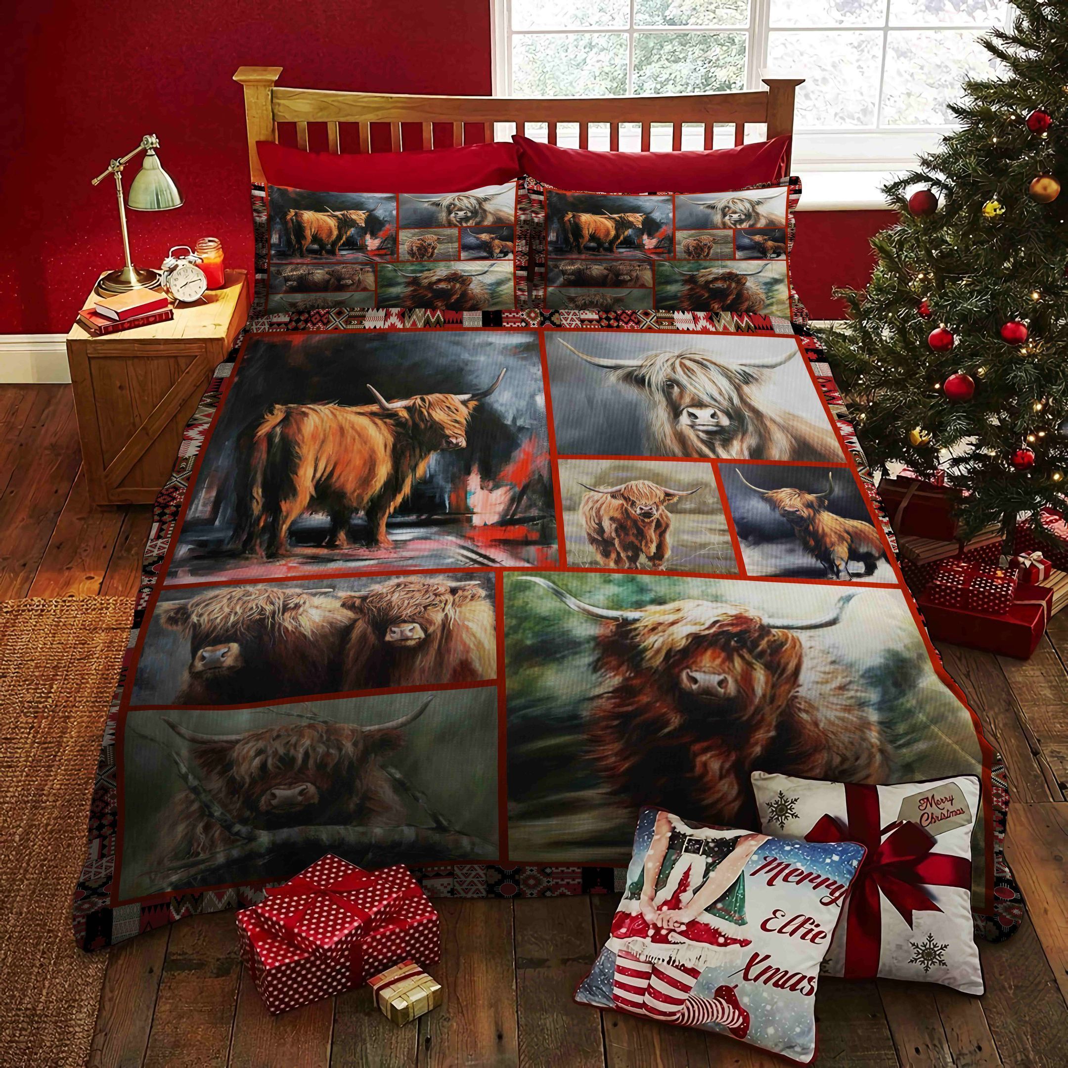 Highland Cow Bedding Set