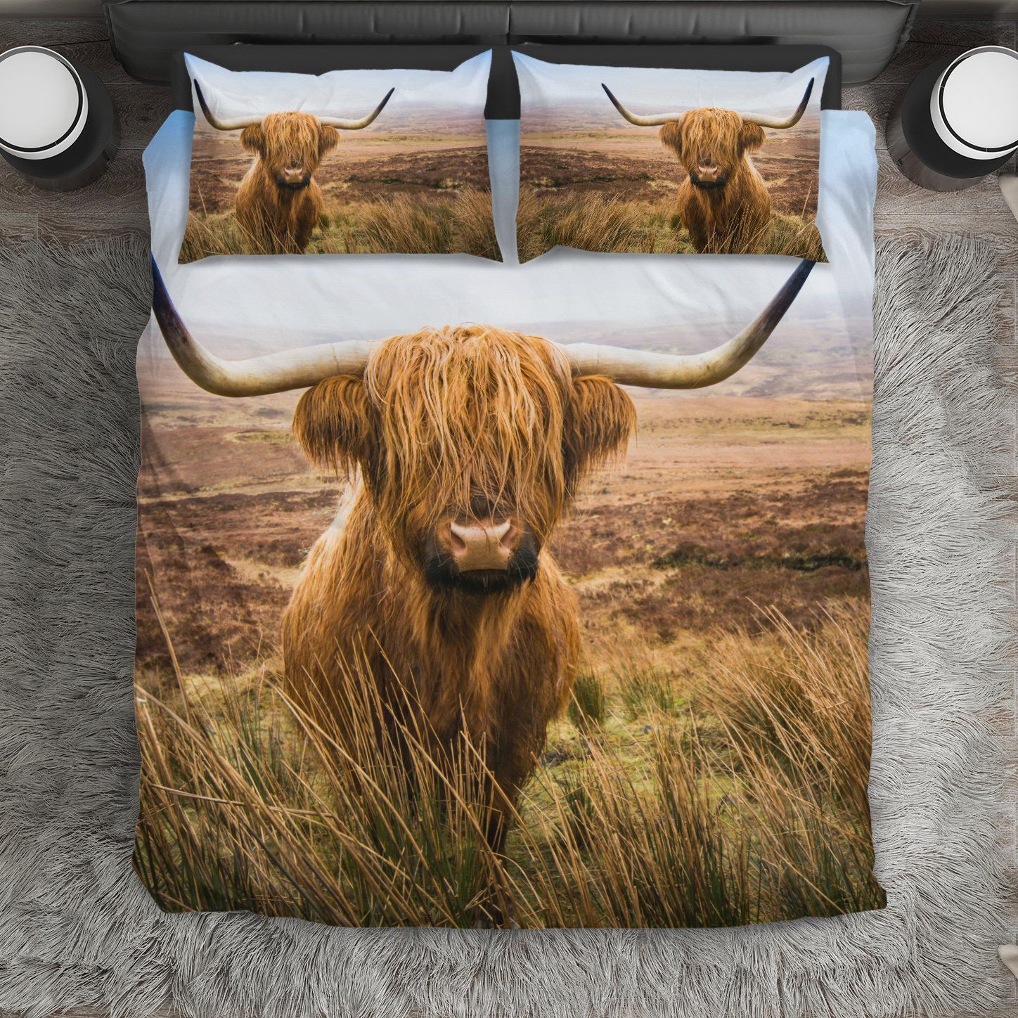 Highland Cow Bedding Set