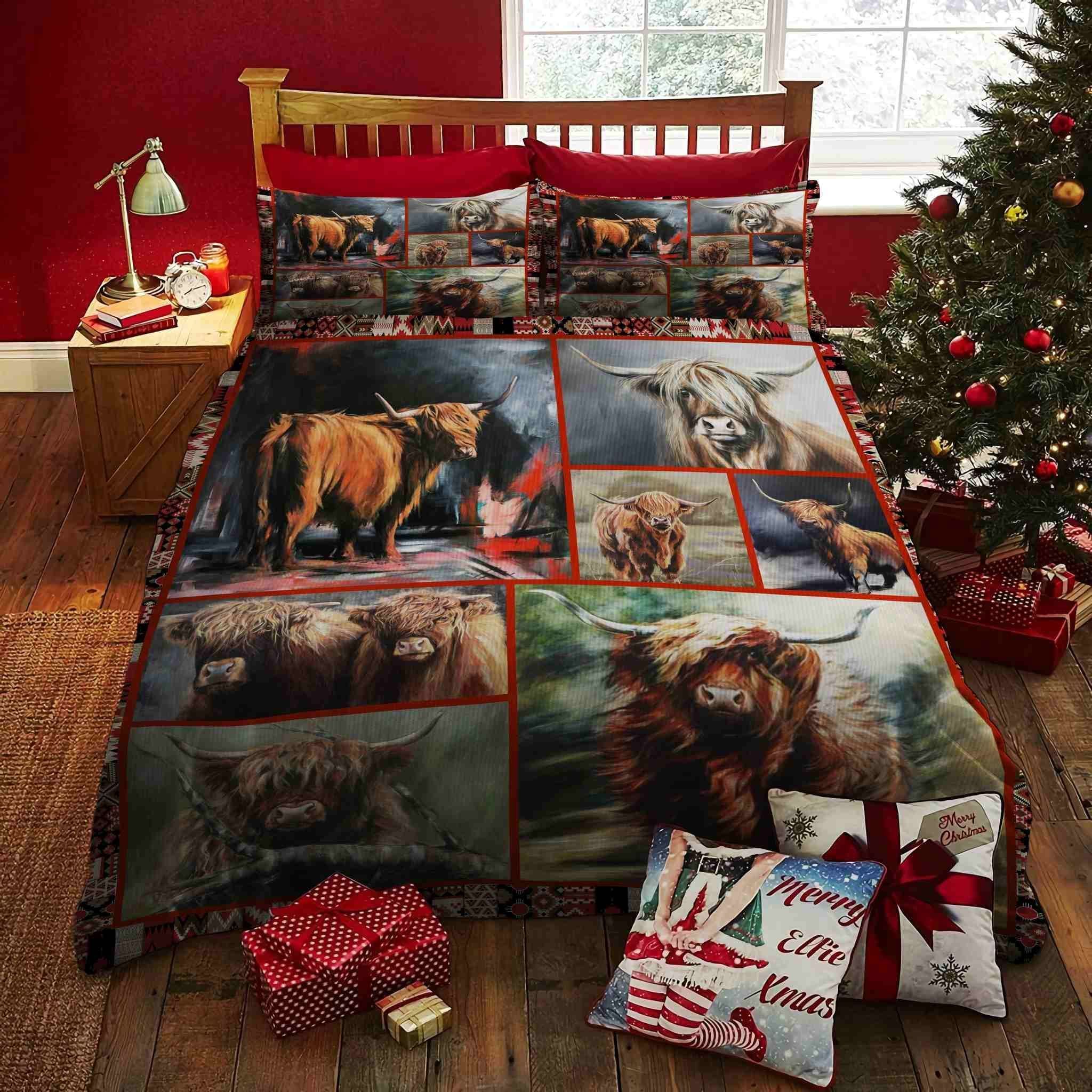 Highland Cow Bedding Set