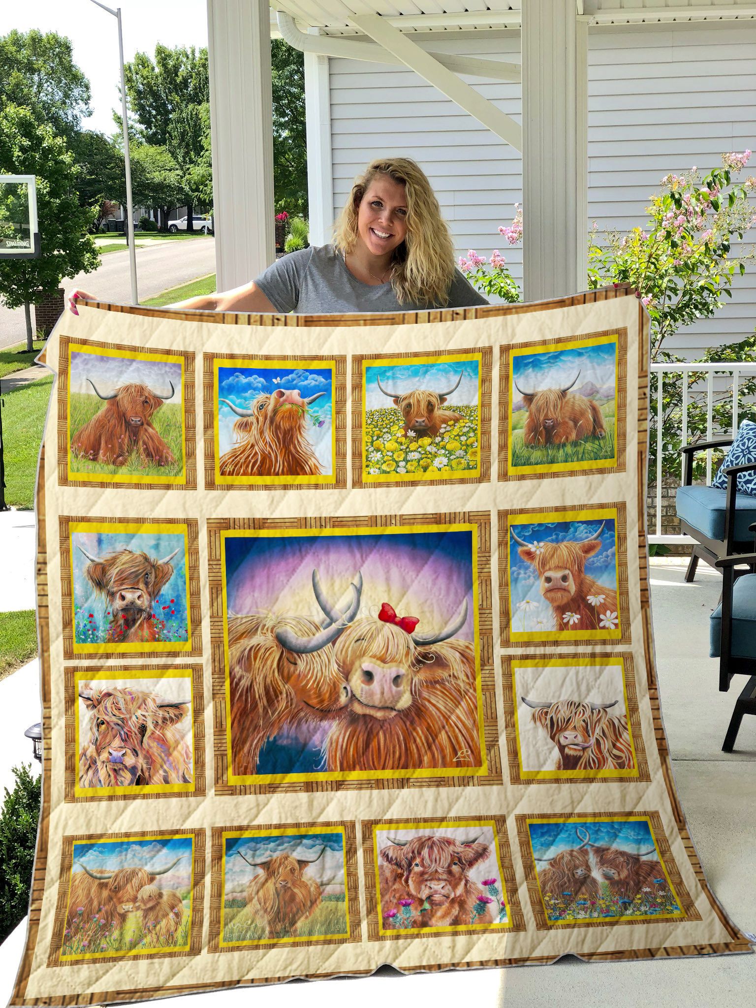 Highland Cow Quilt Blanket DHC1501497VT