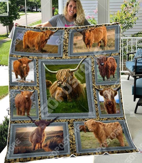Highland Cows Sherpa Fleece Blanket