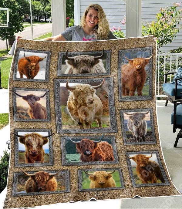 Highland Cows Sherpa Fleece Blanket