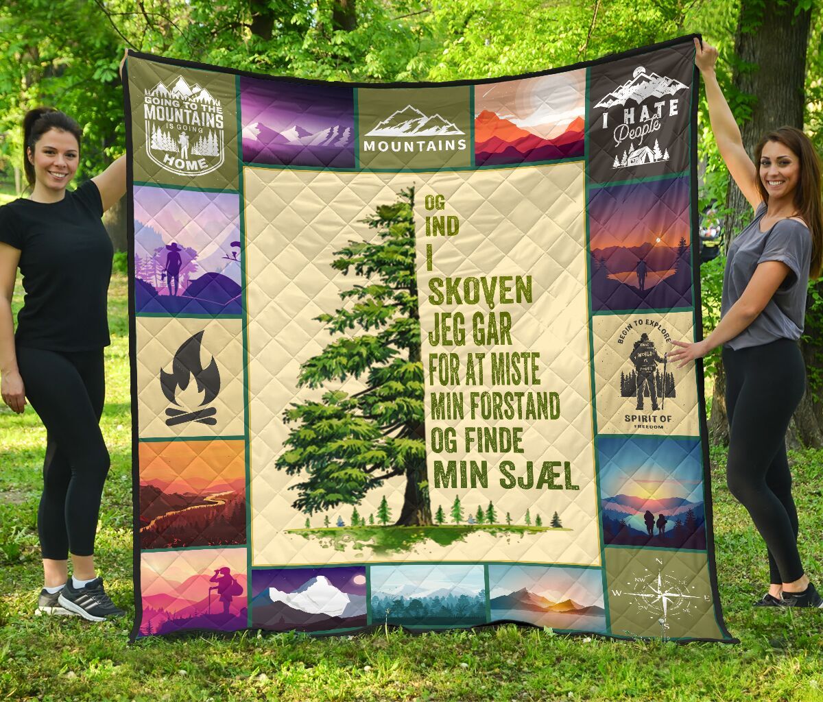 Hiking Danish Quilt Blanket DHC170120678TD