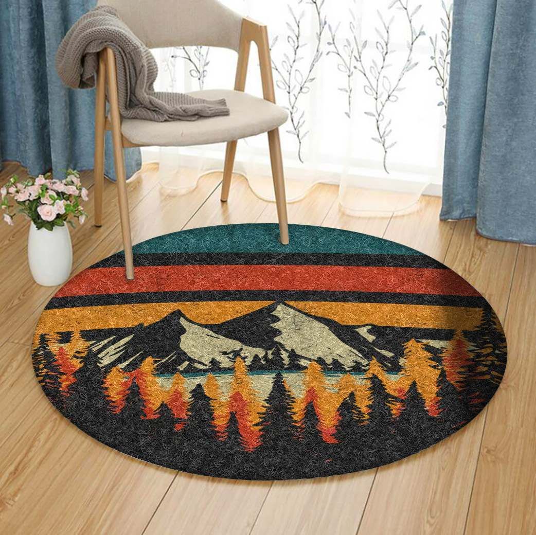 Hiking Round Carpet