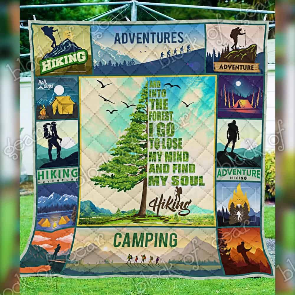 Hiking Into The Forest CL19100390MDQ Quilt Blanket