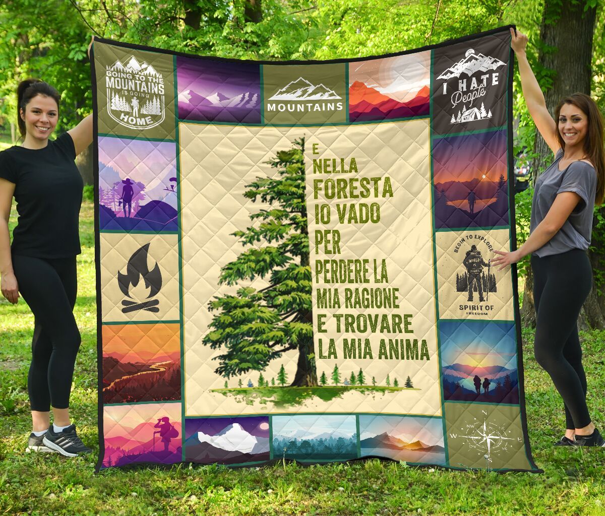 Hiking Italian Quilt Blanket DHC170120680TD