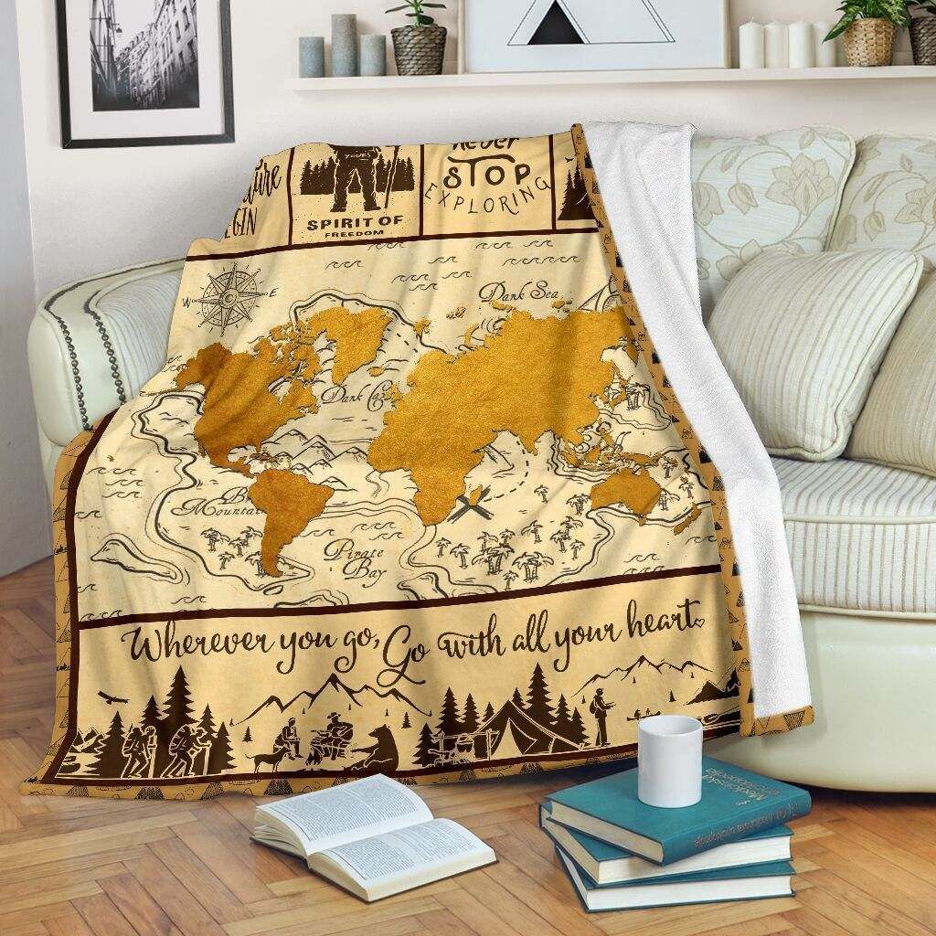 Hiking – Wherever You Go Fleece Blanket