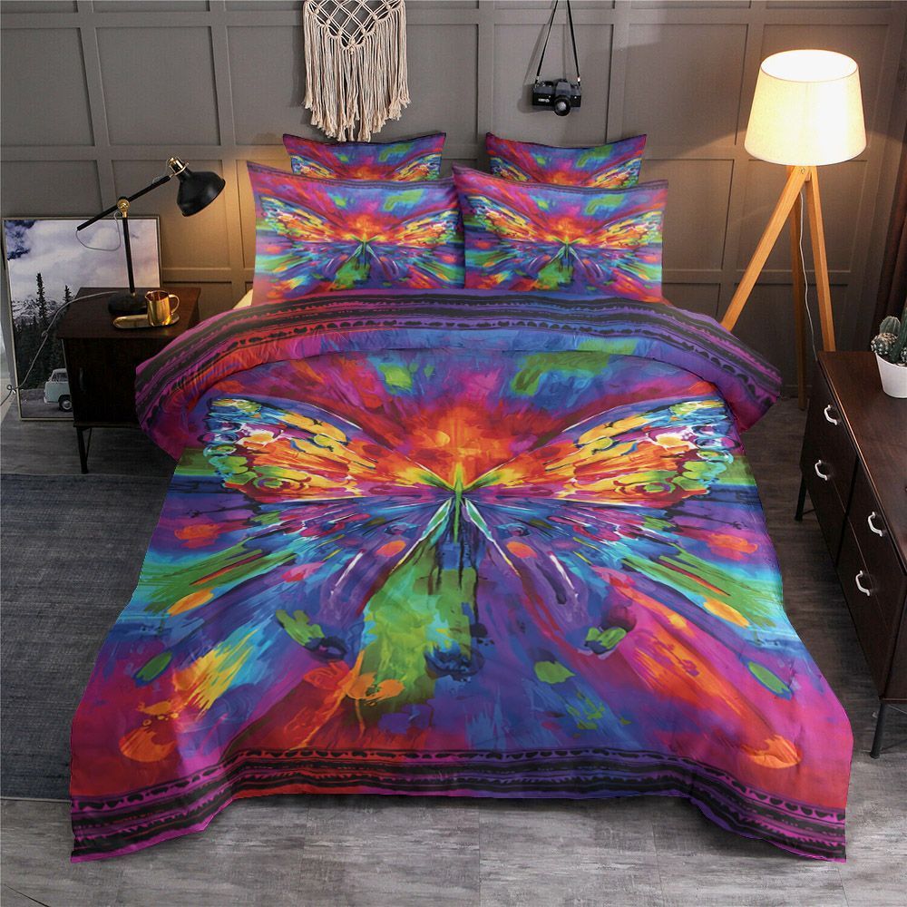 Hip Butterfly Bedding Set