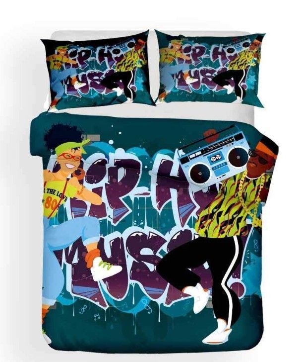 Hip Hop Music Bedding Set