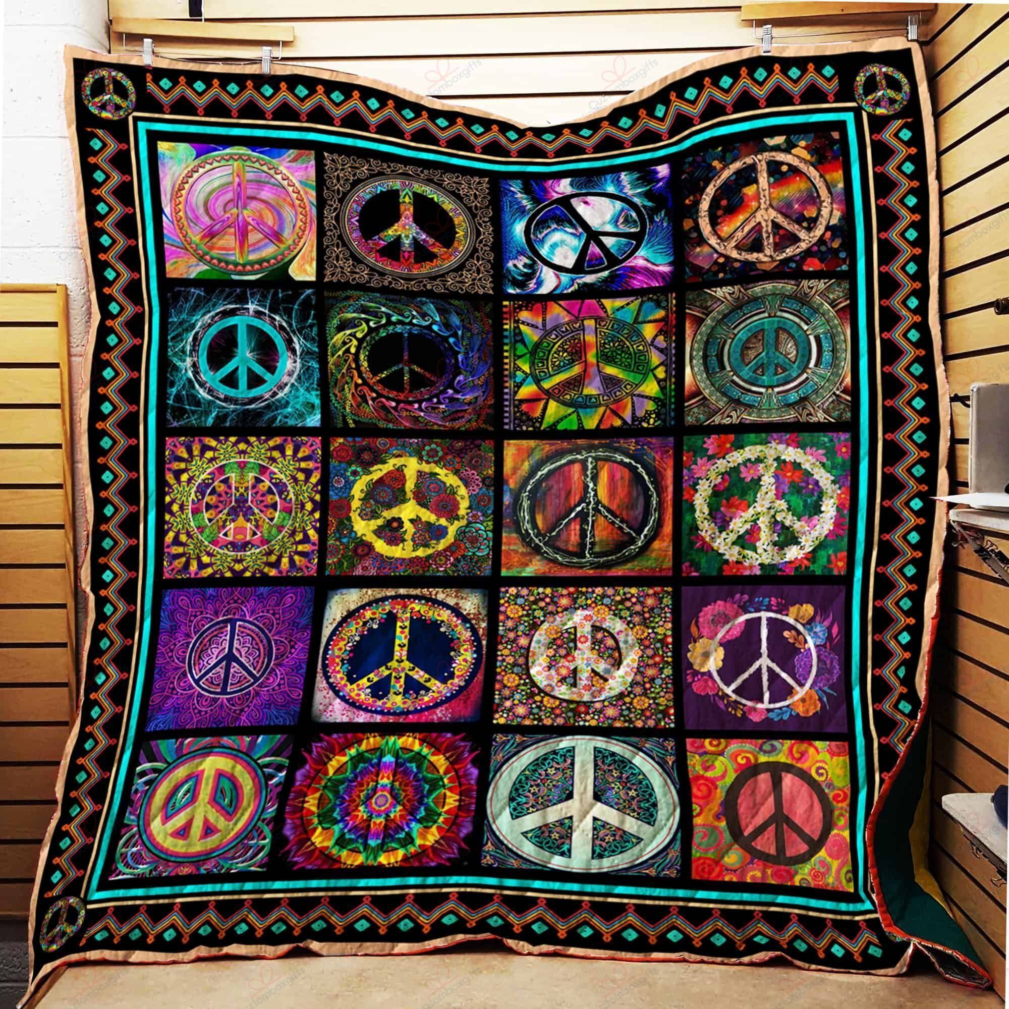 Hippie 2 GS-CL-LD2910 Quilt Blanket