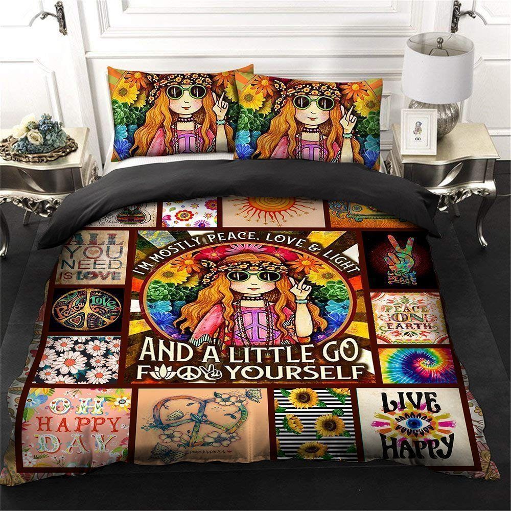 Hippie Always Smile Bedding Set