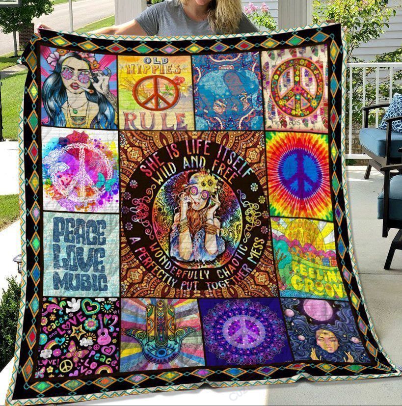 Hippie AM2309341CL Quilt Blanket