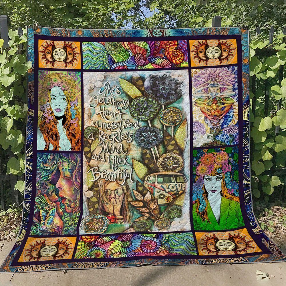 Hippie BI030804C TBG Quilt Blanket