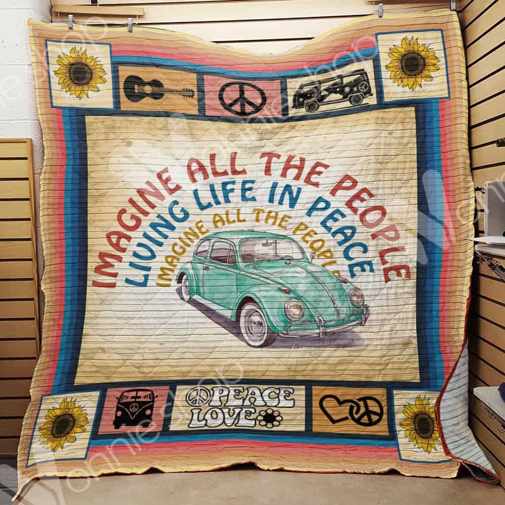 Hippie Bug Car Quilt Blanket DHC01021290TD