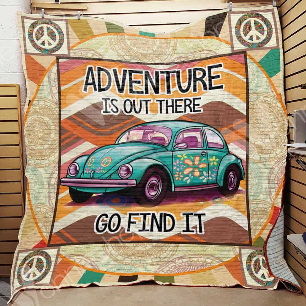 Hippie Bug Car Quilt Blanket DHC06021376TD