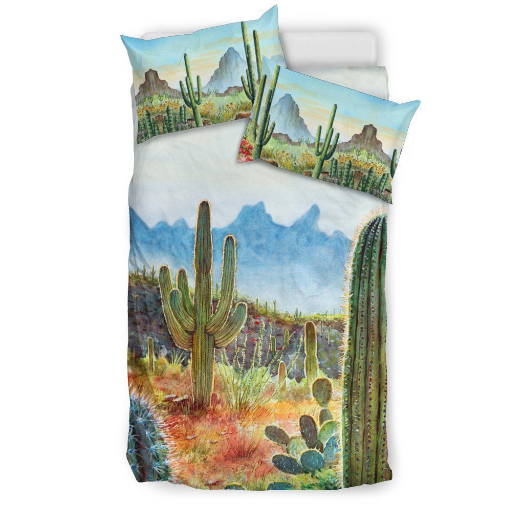 Hippie Cactus In Field Bedding Set