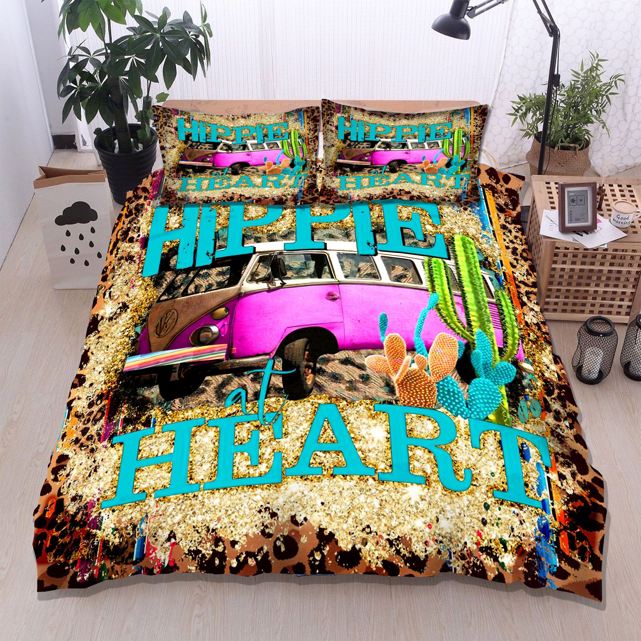 Hippie Car Bedding Set