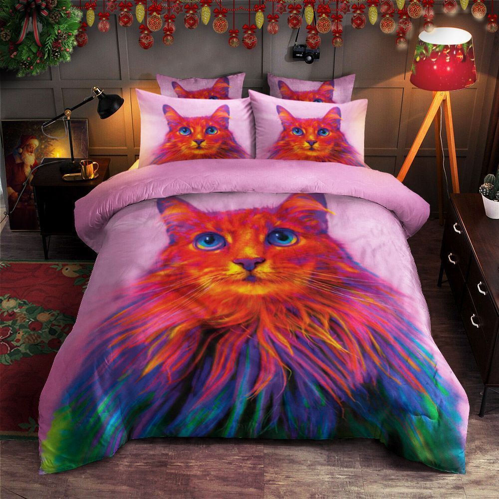 Hippie Cat Bedding Set