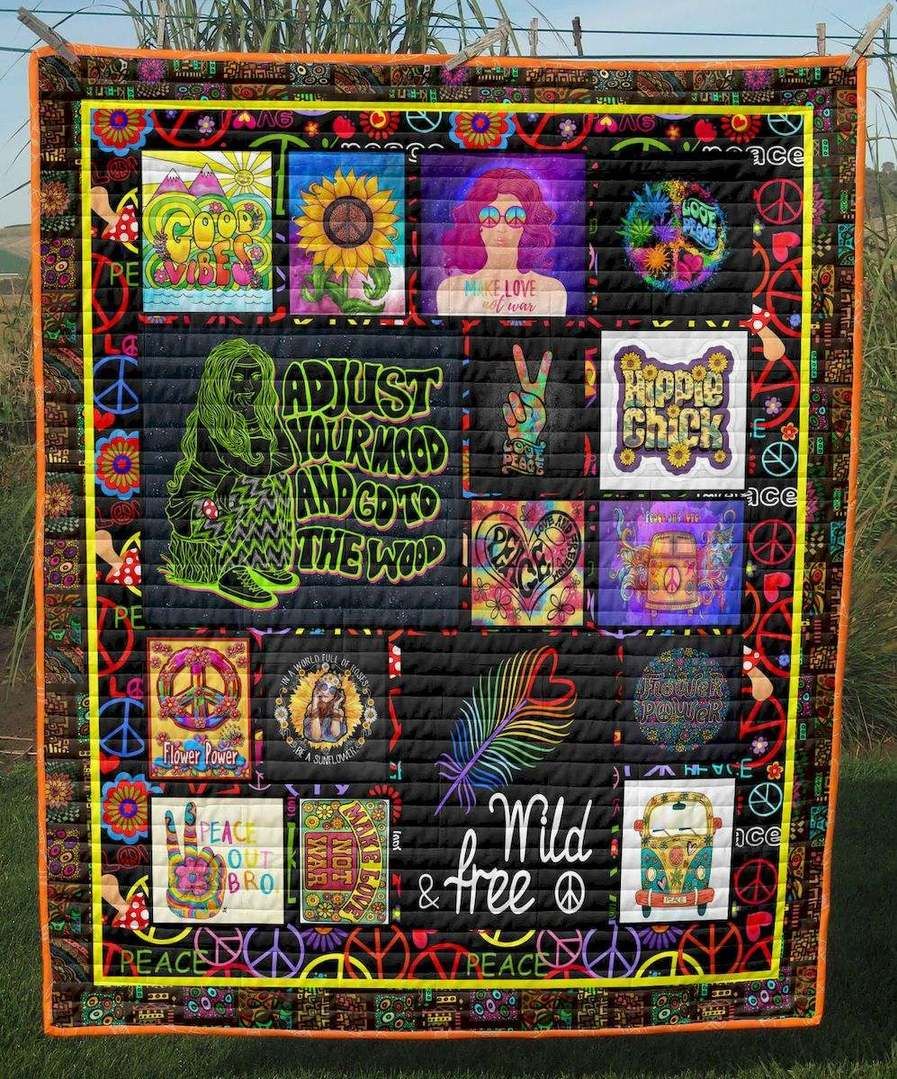 Hippie Chick CLT270634 Quilt Blanket