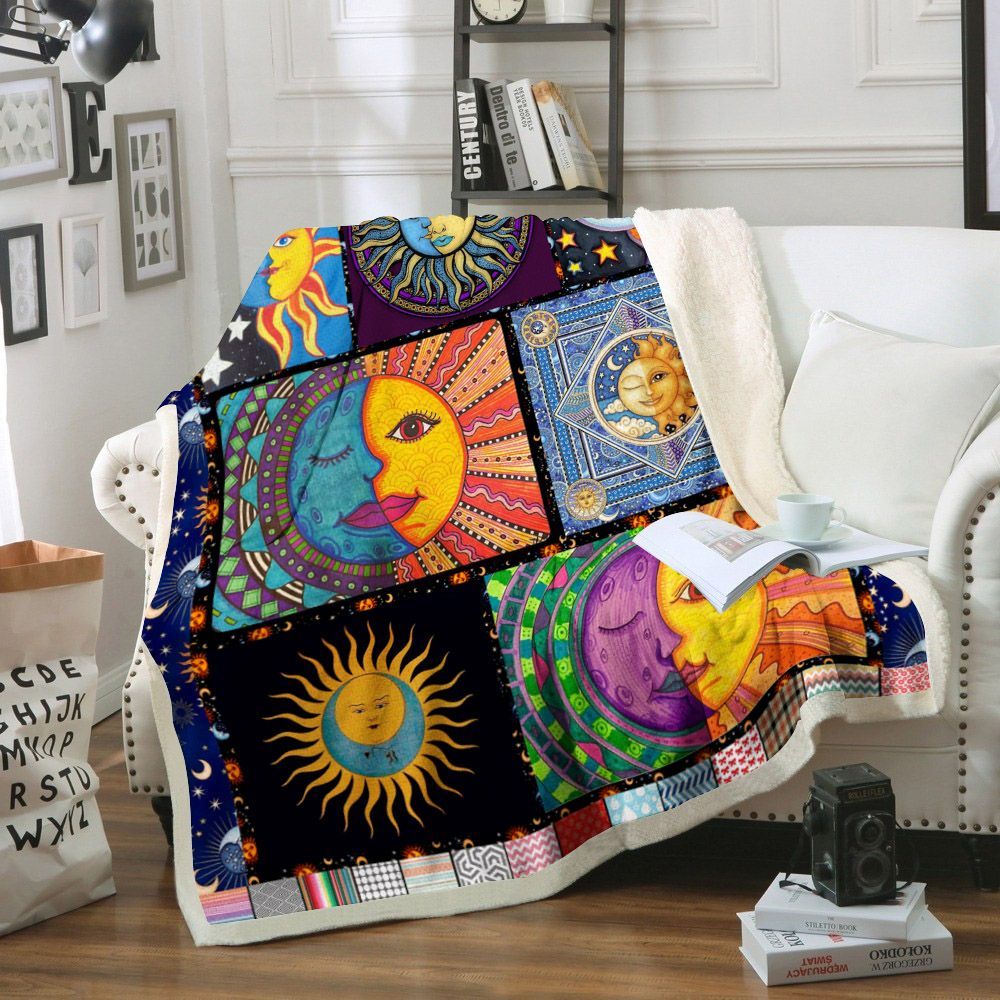 Hippie Sherpa Fleece Blanket