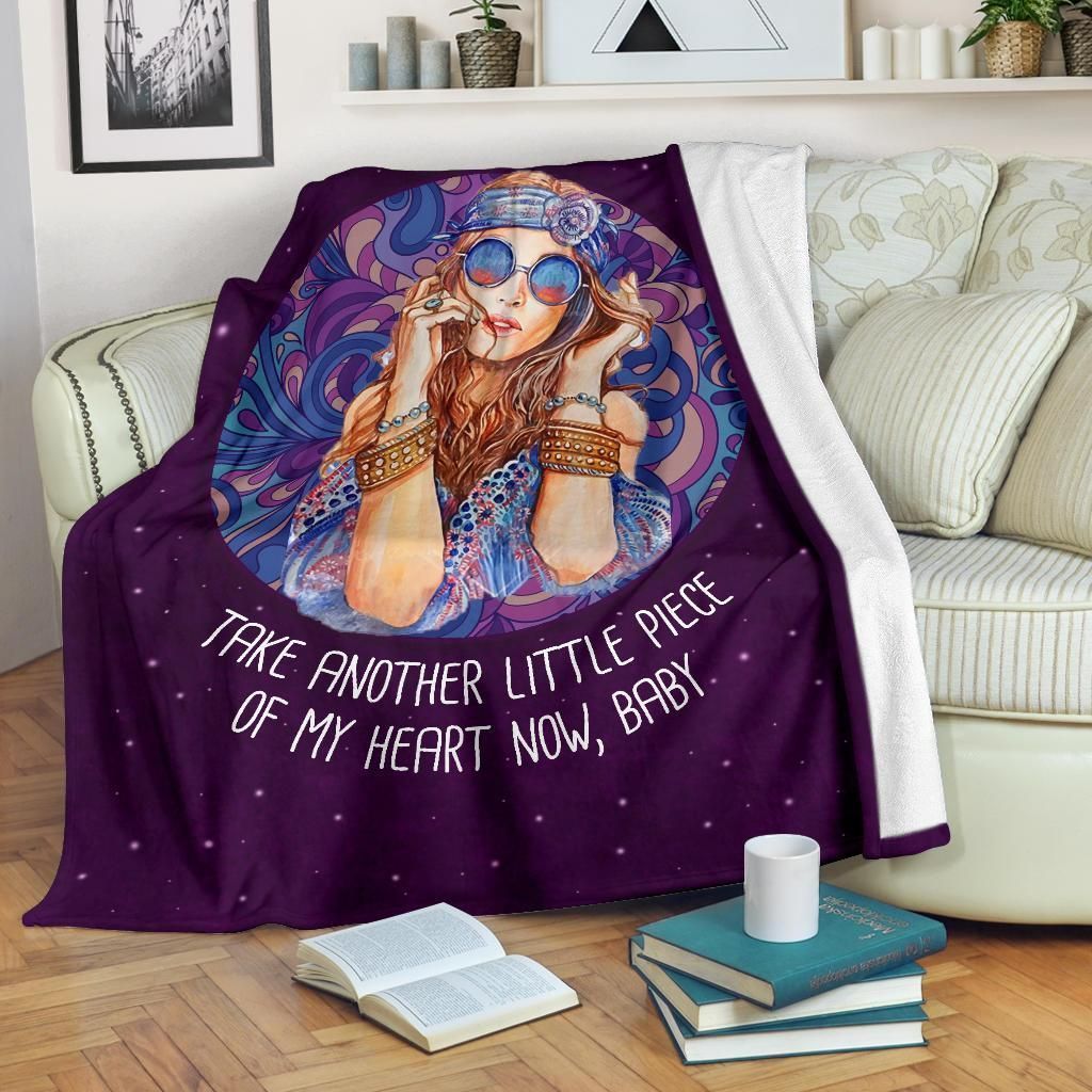 Hippie Sherpa Fleece Blanket
