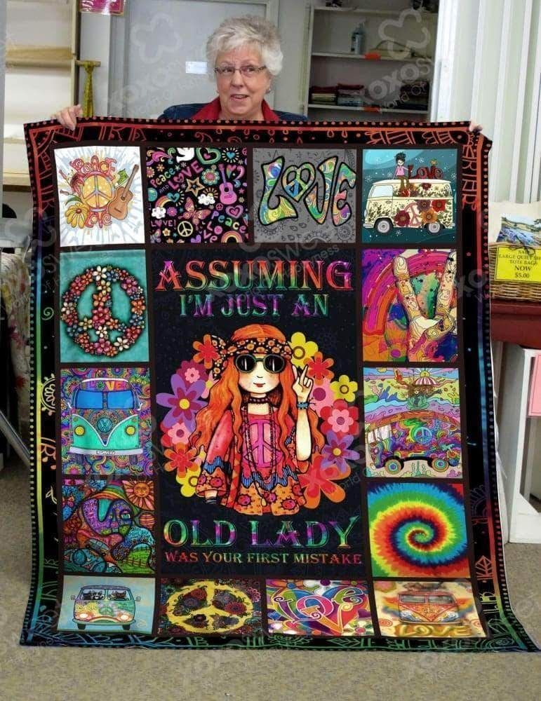 Hippie Sherpa Fleece Blanket