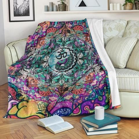 Hippie Sherpa Fleece Blanket