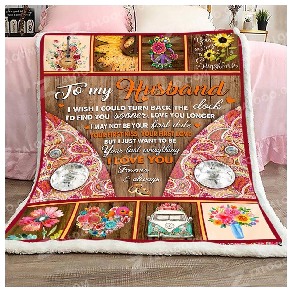 Hippie Sherpa Fleece Blanket