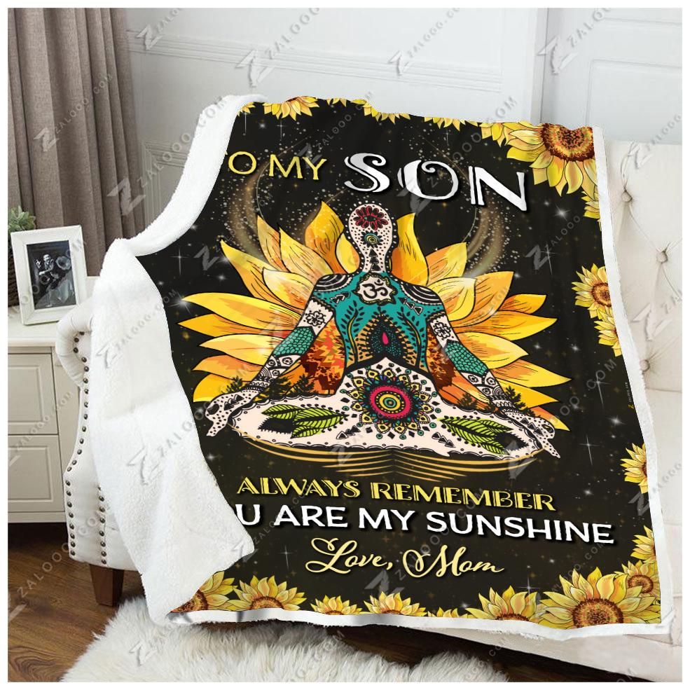 Hippie Sherpa Fleece Blanket